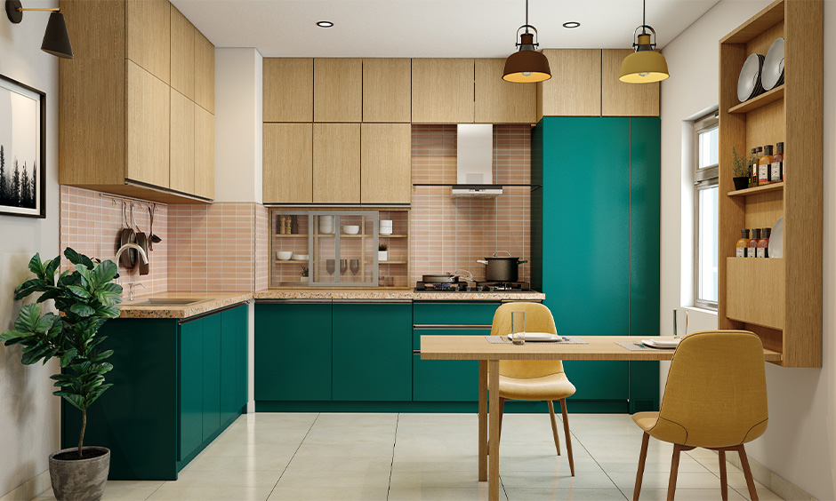 DesignCafe's modular kitchen furniture ensures space-maximising and efficiency